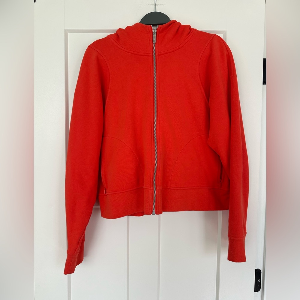 Lululemon Full Zip red/orange Scuba